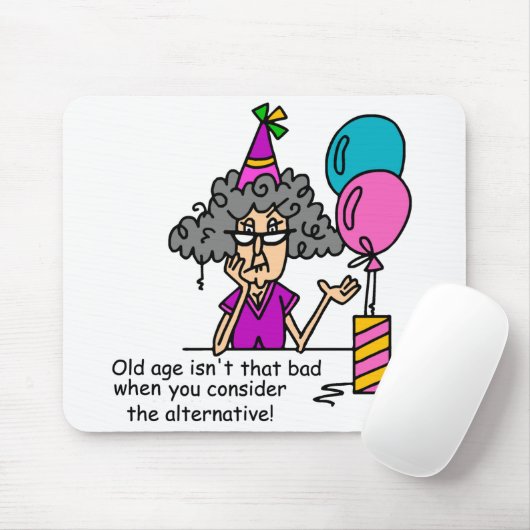 Birthday Alternative Humor Muismat (Met muis)