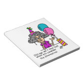 Birthday Alternative Humor Notitieblok (Schuin)