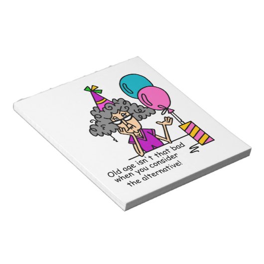 Birthday Alternative Humor Notitieblok (Schuin)