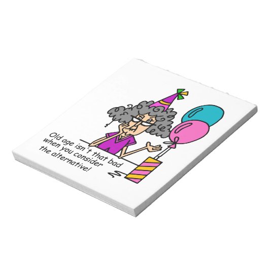 Birthday Alternative Humor Notitieblok (Linkerzijde)