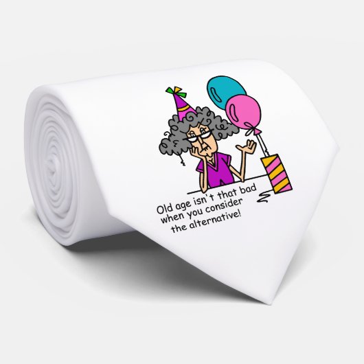 Birthday Alternative Humor Stropdas (Opgerold)