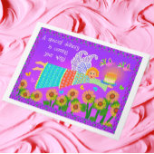 Birthday Angel Gevouwen Wenskaart Kaart