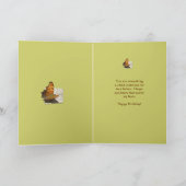 Birthday Angle Wing Comma Butterfly Kaart (Binnen)