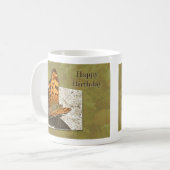 Birthday Angle Wing Comma Butterfly Koffiemok (Voorkant links)