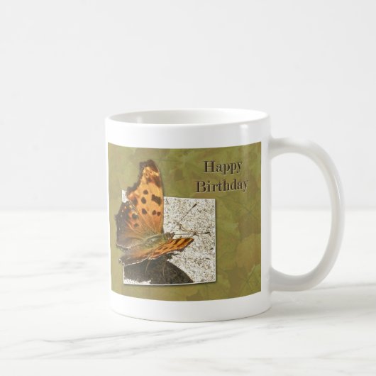 Birthday Angle Wing Comma Butterfly Koffiemok (Rechts)