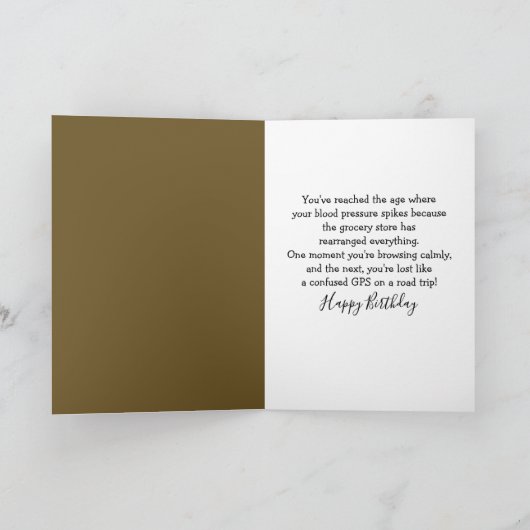 Birthday Angry Ground Hog Grocery Shopper Kaart (Binnen)