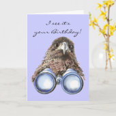 Birthday Animal Humor over de heuvel Kaart (Gele Bloem)