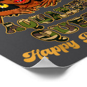 Birthday Aquarius Queen Camo Black Woman African Z Poster (Hoek)