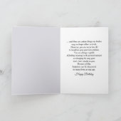 Birthday Baby's Breath Bouquet In White Jug Kaart (Binnen)