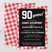 Birthday Backyard BAR-B-Q Uitnodiging (Voorkant / Achterkant)