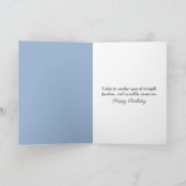 Birthday Bald Eagle With American Flag Kaart (Binnen)