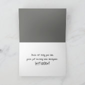 Birthday Baldness Humor Kaart (Binnen)