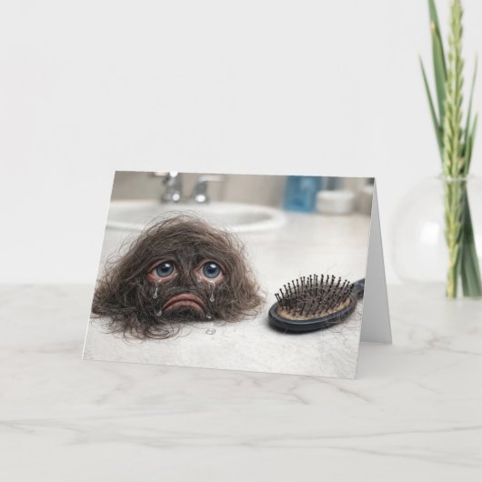 Birthday Baldness Humor Kaart (Voorkant)