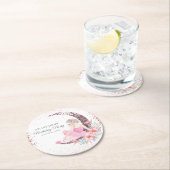 Birthday Ballerina Glitter Persoonlijk Ronde Kartonnen Onderzetter (Insitu)