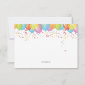 Birthday-ballonkaart Kaart (Achterkant)
