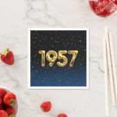 Birthday-ballonnen 1957 in sterren servet (Insitu)