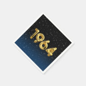 Birthday-ballonnen 1964 in sterren servet (Hoek)