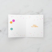 Birthday-ballonnen aanpasbaar verjaardagskaart bla kaart (Binnen)