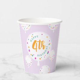 Birthday-ballonnen aanpasbare papieren bekertjes l bekers