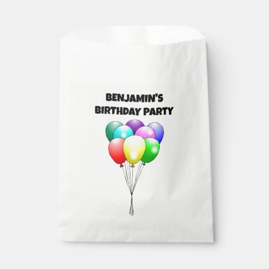 Birthday-ballonnen Bedankzakje (Voorkant)