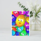 Birthday-ballonnen Briefkaart (Staand voorkant)