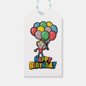 Birthday-ballonnen Cadeaulabel (Voorkant)