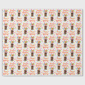 Birthday-ballonnen Chocolate Labrador Wrapping Cadeaupapier (Vlak)