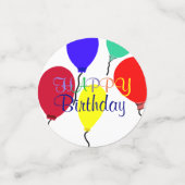 Birthday-ballonnen Confetti (Kleine voorkant)