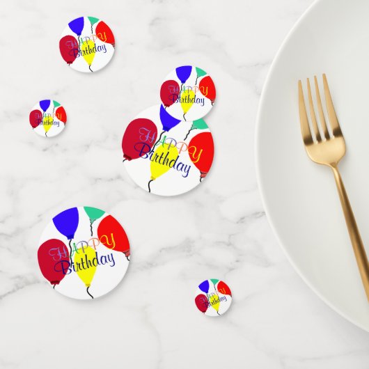 Birthday-ballonnen Confetti (Groep)