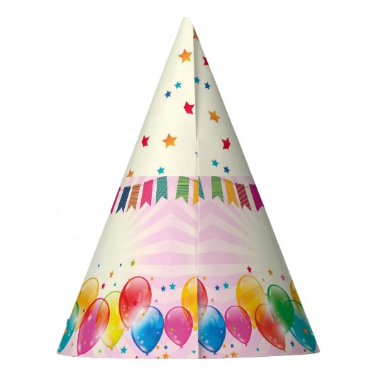 Birthday-ballonnen en Pet van de sterrenpartij Feesthoedjes (Achterkant)