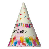 Birthday-ballonnen en Pet van de sterrenpartij Feesthoedjes (Rechts)