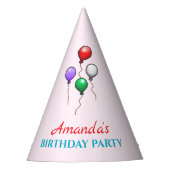 Birthday-ballonnen Feesthoedjes (Voorkant)