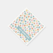 Birthday-ballonnen gepersonaliseerd servet (Hoek)