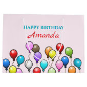 Birthday-ballonnen Groot Cadeauzakje (Achterkant)