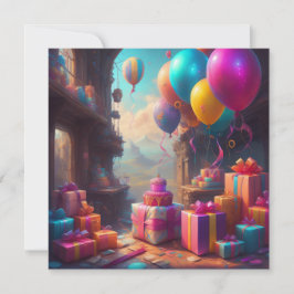 Birthday-ballonnen Kaart