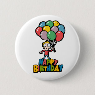 Birthday-ballonnen Ronde Button 5,7 Cm