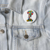 Birthday-ballonnen Ronde Button 5,7 Cm (In situ)