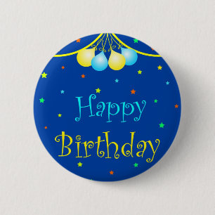 Birthday-ballonnen Ronde Button 5,7 Cm