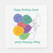 Birthday-ballonnen Servetten (Voorkant)