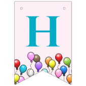 Birthday-ballonnen Vlaggetjes (Tweede vlag)