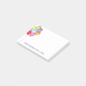 Birthday ballons Editable Post it Notes (Schuin)