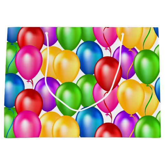 Birthday ballons Paper Cadeau Groot Cadeauzakje (Voorkant)