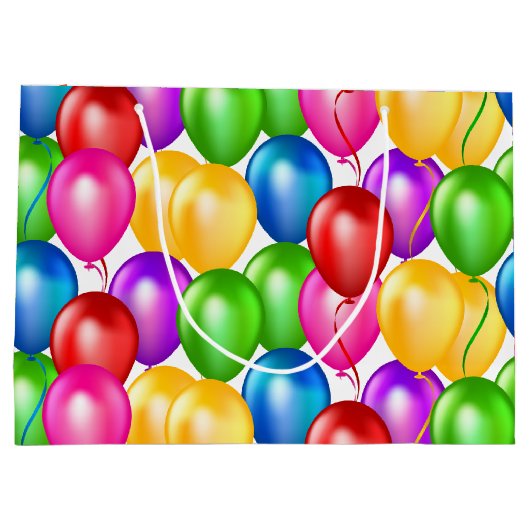 Birthday ballons Paper Cadeau Groot Cadeauzakje (Achterkant)
