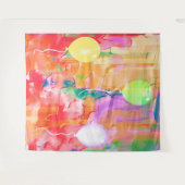 Birthday Balloon Abstracte fotoachtergrondTapestry Wandkleed (Voorkant (horizontaal))