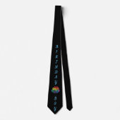 BIRTHDAY BALLOON BLACK STROPDAS (Voorkant)