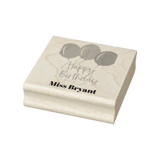 Birthday Balloon Rubberstempel (Stempel)