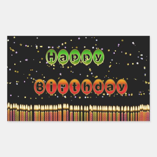 Birthday Balloon Sticker (Voorkant)