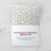 Birthday Balloon Waterverf Gepersonaliseerde Confe Kaart (Binnen)