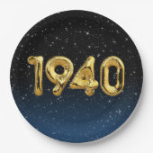 Birthday Balloons 1940 in Bord van stervelpapier (Voorkant)