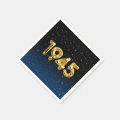 Birthday Balloons 1945 in Stars Napkins Servet (Hoek)